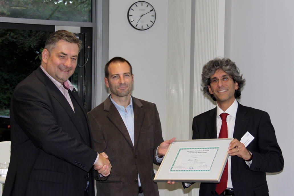 [Photo] Finalist Javier Franco-Pedroso together with Alexander Nouak and Patrizio Campisi